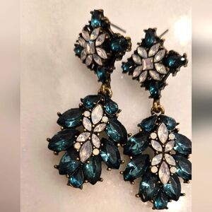 Baublebar Elegant green and Silver Earrings